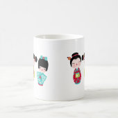 Mug trio de kokeshi (Centre)