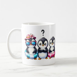 Mug Trio de manchots mignons Art familial