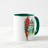 Mug Trio de perroquets (Devant droit)