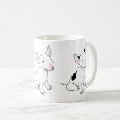 Mug - trio de pups de taureau blanc (Devant droit)