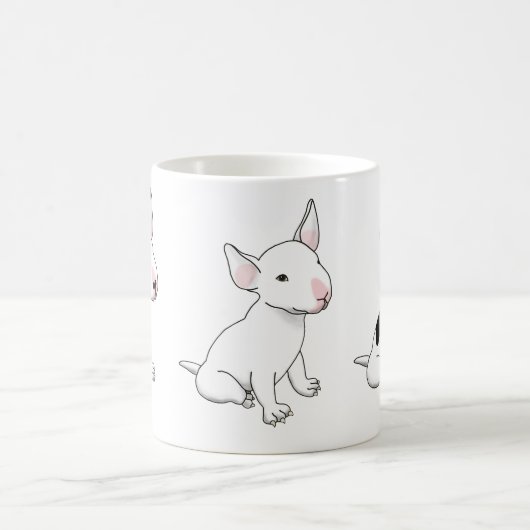 Mug - trio de pups de taureau blanc (Centre)