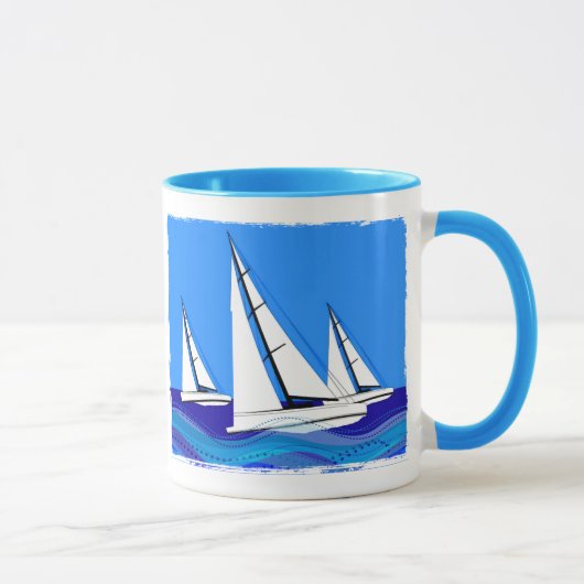 Mug Trio de voilier (Droite)