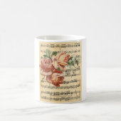 Mug Trio et musique Rose vintage (Centre)