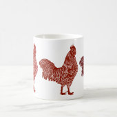 Mug trio Roosters rouges (Centre)