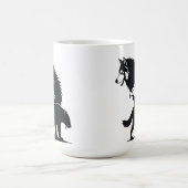 Mug Trio Sauvage : Silhouette de Loup, Aigle et Ours (Centre)