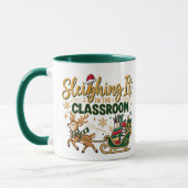 Mug Triompher en classe Noël Professeur (Gauche)