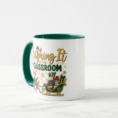 Mug Triompher en classe Noël Professeur (Devant gauche)