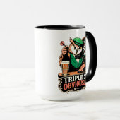 Mug Triple 20 Pub Fléchettes Hibou (Devant droit)