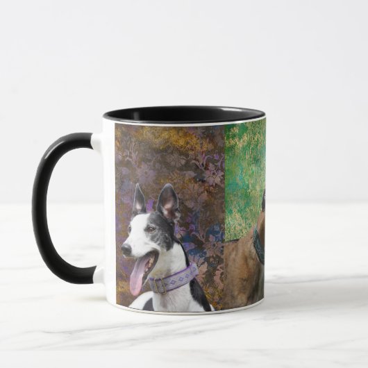 Mug Triple chien de la Musique Greyhound (Gauche)