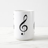 Mug Triple Clef Musical Note, (Centre)