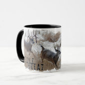 Mug Triple menace de boue de cerf blanc (Devant gauche)