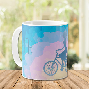 Mug Triple Monogramme fille vélo