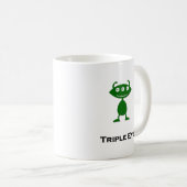 Mug Triple oeil vert yeux triple (Devant droit)