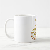 Mug triple spirale celtique - OneLine d'or antique (Gauche)