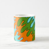Mug Trippy Green Orange Liquid Dripe Motif Y2K (Centre)