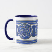 Mug Triskel argenté bleu (Gauche)