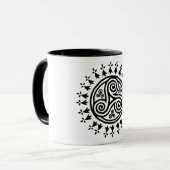 Mug Triskel et hermines bretons (Devant gauche)