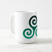 Mug Triskele vert (Devant gauche)