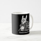 Mug Trisomy 21 Syndrome de Down Rockin' Cet Extra (Devant droit)