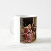 Mug Tristan et Isolde (Romance médiévale) Art Vintage (Devant gauche)