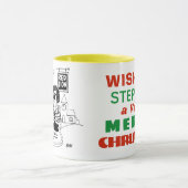 Mug Triste clown devant un pub en attendant une bonne  (Centre)