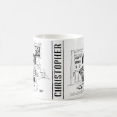 Mug Triste clown devant un pub en attendant une bonne  (Centre)