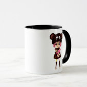 Mug Triste gothique Kawaii fille goth Modèle personnal (Devant droit)