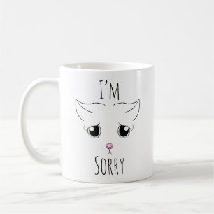 Mug Triste visage de chat : Je suis désolé