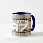 Mug Triumph TR7 Navy Tartan (Devant droit)