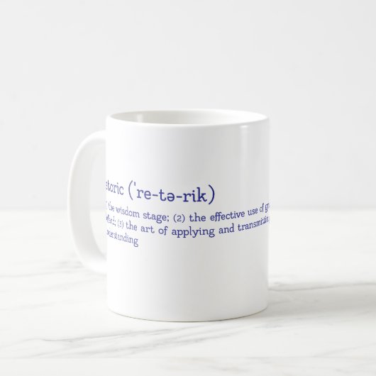 Mug Trivium CUSTOMIZABLE Trivium Stade rhétorique (Devant gauche)