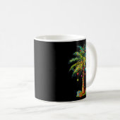 Mug Trocal Christmas Hawaiian Santa Xmas Lights Palm T (Devant droit)