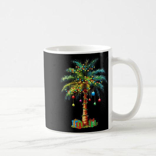 Mug Trocal Christmas Hawaiian Santa Xmas Lights Palm T (Droite)