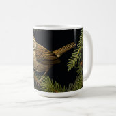 Mug Troglodyte de Bewick sur branches de sapin (Devant droit)