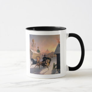 Mug Troïka sur la rue à St Petersburg, 1850s