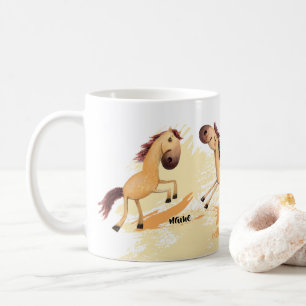 Mug Trois amis, Pony. Meilleurs amis pour toujours.