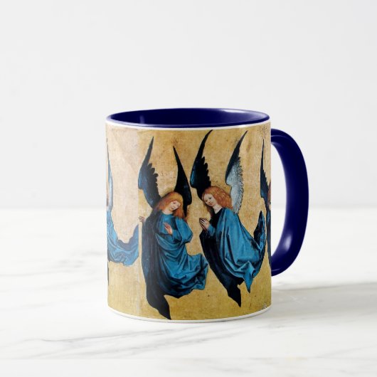 MUG TROIS ANGES EN BLEU (Devant droit)