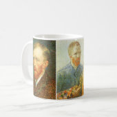Mug Trois autoportraits différents de Vincent van Gogh (Devant gauche)