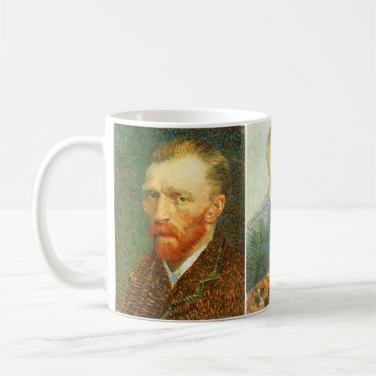 Mug Trois autoportraits différents de Vincent van Gogh (Gauche)