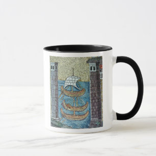 Mug Trois bateaux entrant dans le port de Ravenne