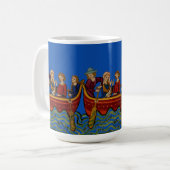 Mug Trois bateaux sur le bleu de rivière (Devant gauche)