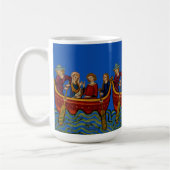 Mug Trois bateaux sur le bleu de rivière (Gauche)