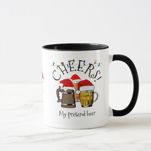 Mug TROIS BIÈRES DE Noël CHEERS Monogramme (Droite)