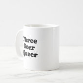 Mug Trois Bières Drôle (Devant gauche)