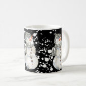 MUG TROIS BOUGIES DE NEIGE (Devant droit)