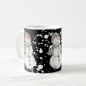 MUG TROIS BOUGIES DE NEIGE (Devant gauche)