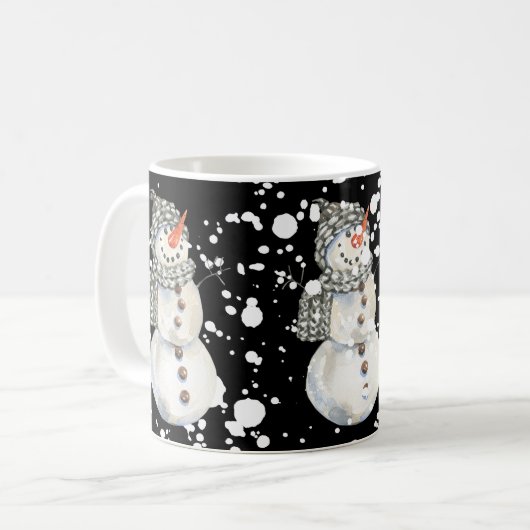 MUG TROIS BOUGIES DE NEIGE (Devant gauche)