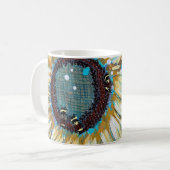 Mug Trois bourdons sur un tournesol (Devant gauche)
