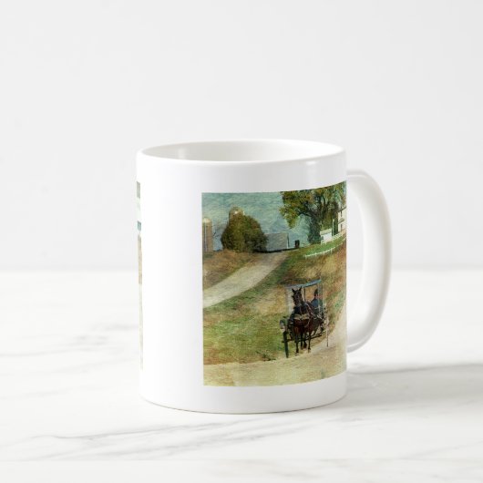 Mug Trois buggies Amish (Devant droit)
