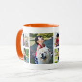 Mug Trois café personnalisé du collage 2-Sided de (Devant gauche)