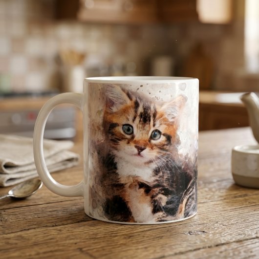 Mug Trois chatons beaux et mignons en aquarelle